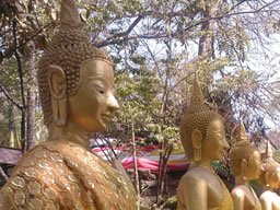 Statues au Temple de Wat Simuang /