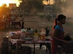 Petits restos pres du Mekong